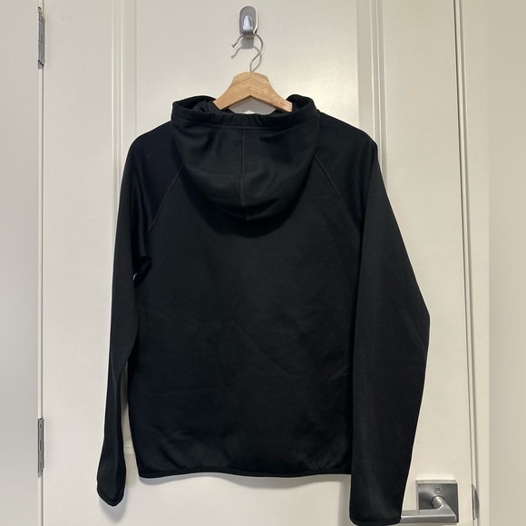 NIKE BLACK AND WHITE DRI FIT FLEECE LINED WARM HOODIE - Picture 3 of 4